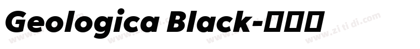 Geologica Black字体转换